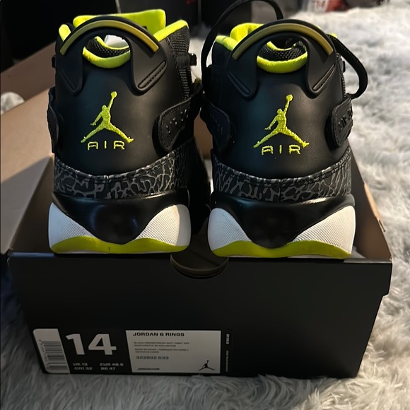 Jordan 6 Rings Black and Gray Sneakers - Picture 4 of 11